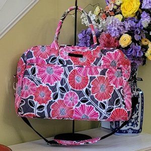 Vera Bradley Grand Blossom Quilted Travel Duffle Bag